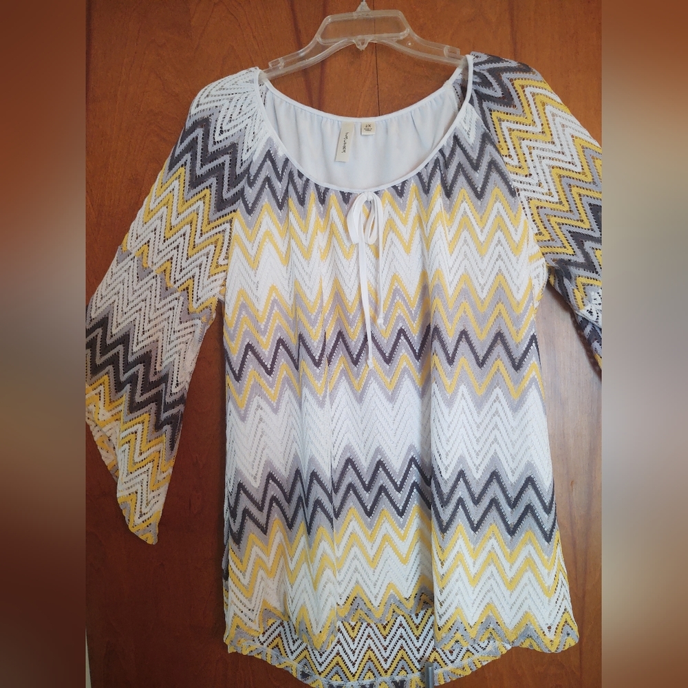 Zig zag 2X crochet-type top